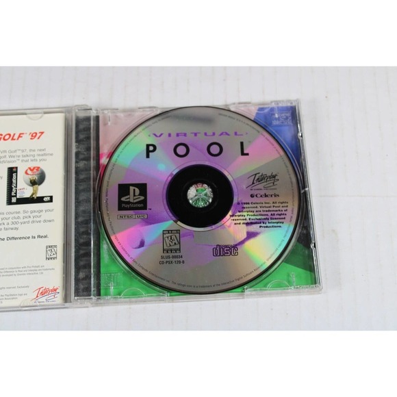 Virtual Pool (Sony Playstation 1, PS1) Authentic, Complete, Tested/works great - Picture 5 of 8